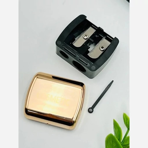 تراش آرایشی دوقلو مخزن دار کازمتیک cosmetic رنگ آینه ای کیفیت عالی🪞