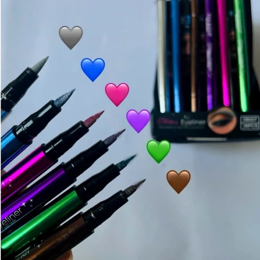 خط چشم رنگی کرومی پن کوتا 🎨