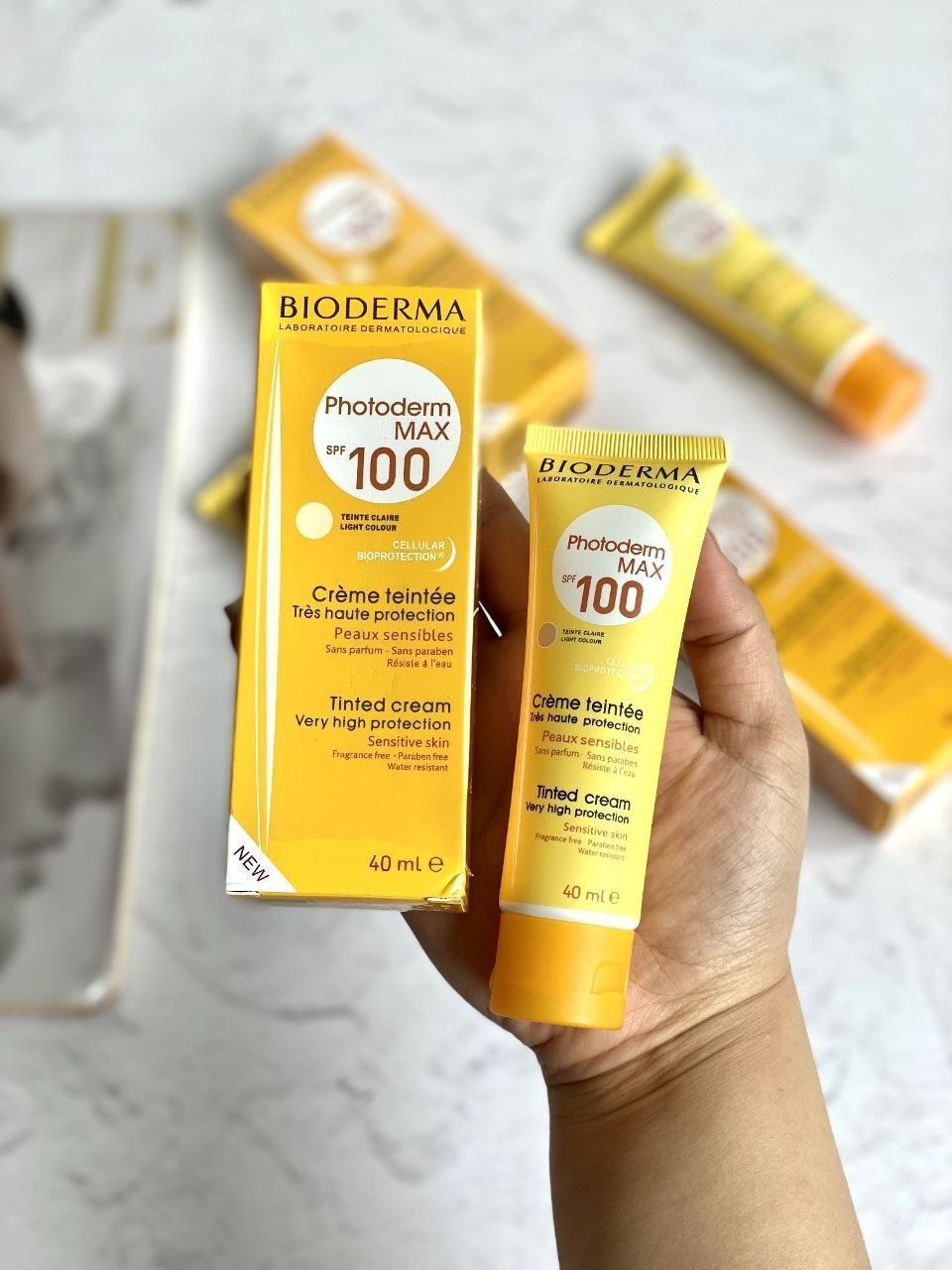 ضد آفتاب بیودرما 100 رنگی ☀️